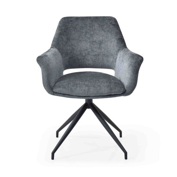 Bisley Besucherstuhl Easy Meet, gepolsterte Rückenlehne und Sitz, schwarz pulverbeschichtetes Sterngestell, EMG749