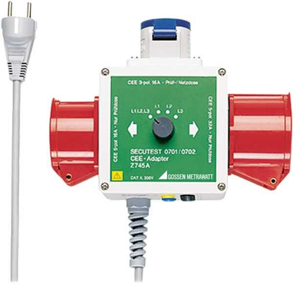 Gossen Metrawatt Adapter für Drehstromverbraucher zum Anschluss an Prüfgeräte SECUTEST und METRATESTER, Z745A