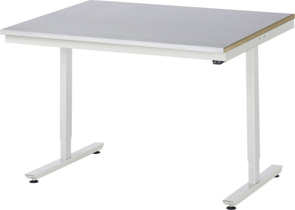 RAU Arbeitstisch Serie adlatus 150, B1250 x T1000 x H720-1120 mm, 08-AT-125-100-ES