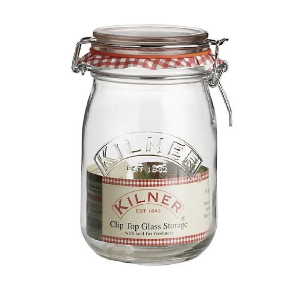 Kilner Weckglas mit Bügelverschluss 1 Liter, luftdicht, GG782