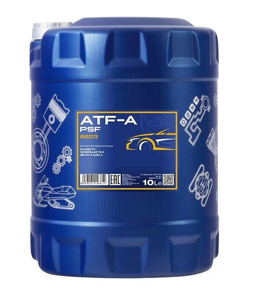 MANNOL Mineralöl 8203 ATF-A / PSF, VE: 10 l, MN8203-10