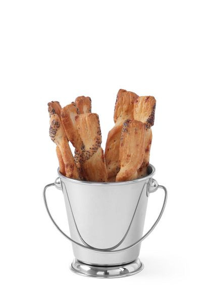 Hendi Miniatur Snack Eimer, ØxH: 87x93 mm, Edelstahl, 426364