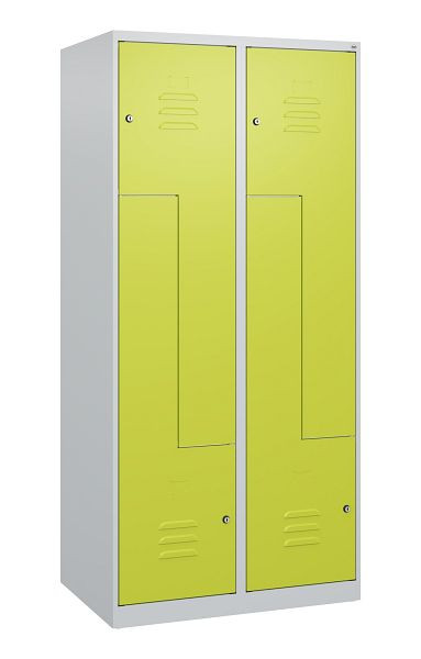 C+P Z-Spind Classic PLUS, 4 Abteile, 1700x800x500mm, 7035/0024, Zylinderschlösser, 0800037-224 S10027