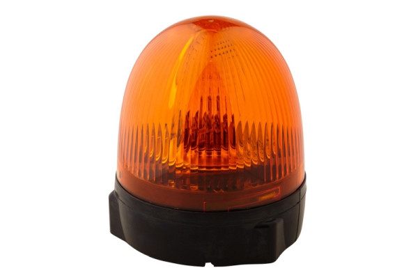 HELLA Halogen-Rundumkennleuchte - Rota Compact - 12V - gelb - Anbau/geschraubt - Kabel: 140mm - Stecker: Flachstecker, 2RL 009 506-201