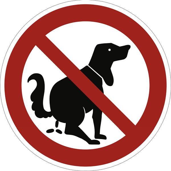 Moedel Hier kein Hundeklo, Aluminium, Ø 400 mm, 58720, 4060081019267