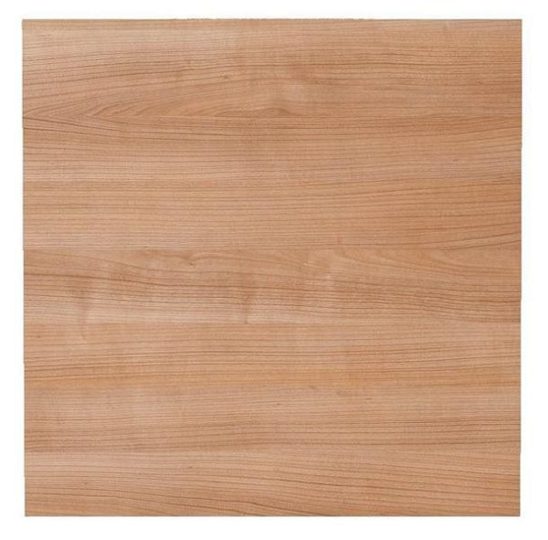 Hammerbacher Tischplatte 80x80cm mit Systembohrung Nussbaum, Rechteckform, VKP08/N