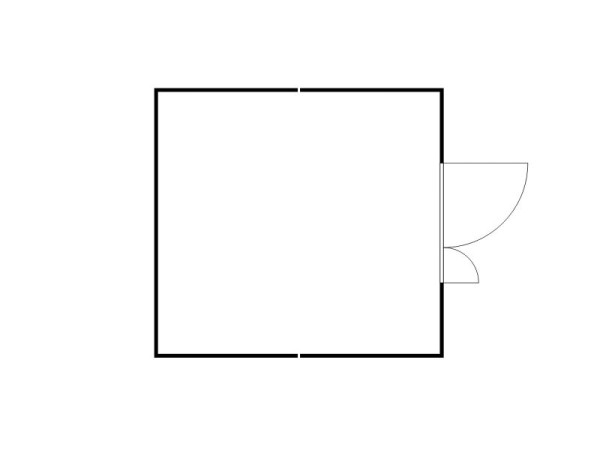 FLADAFI Materialcontainer-Kombination, IC Pro 1440, isoliert, Holzfußboden, Doppelflügeltür (asymmetrisch) auf der 4 m Seite, F2222400201-F911