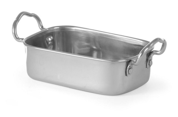 Hendi Snack Pfanne, Edelstahl, 9,5 x 18,5 x 4,5 cm, 426487