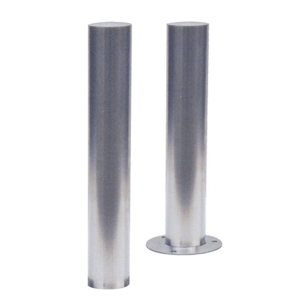 Stein HGS Absperrpfosten -Bollard, feststehend oder herausnehmbar, 900mm /zum Einbetonieren mit Erdanker, 3 Ösen (90°), 40155-3