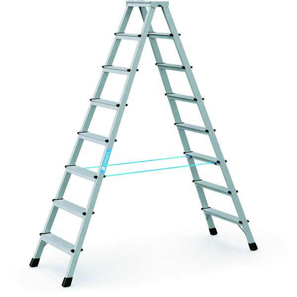 ZARGES XLstep B - LM-Stufen-Stehleiter 2 x 8 Stufen, 41268