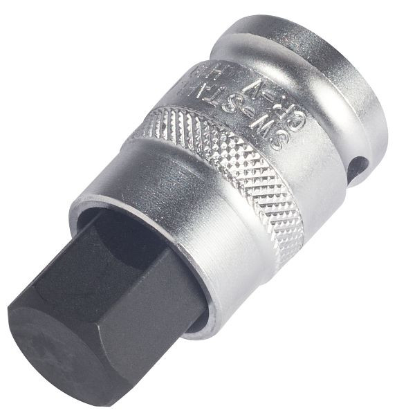 SW-Stahl Schraubendreheinsatz, 1/2", Innensechskant, 19 x 53 mm, brüniert, 05110L