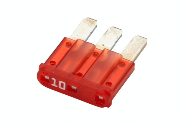 HELLA Sicherung, Micro3-Flachstecksicherung, 10A, Spannung bis: 32V, rot, 8JS 218 230-022