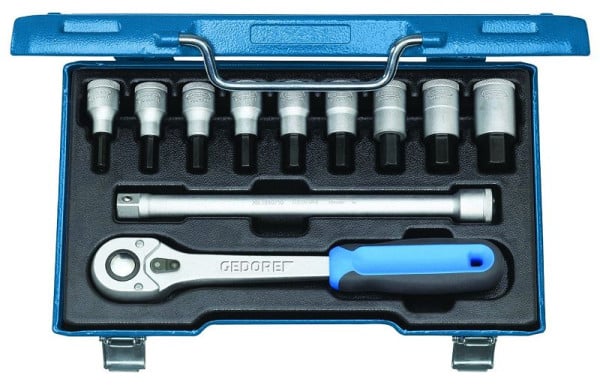 GEDORE Schraubendreher-Satz 1/2" 11-teilig 5-17 mm, 6156920