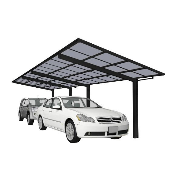 Ximax Aluminium Carport Linea Typ 80 Tandem Schwarz, 78112