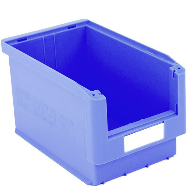 BITO Sichtlagerkasten SK Set /SK3522 350x210x200 blau, inklusive Etikett, 10 Stück, C0230-0013
