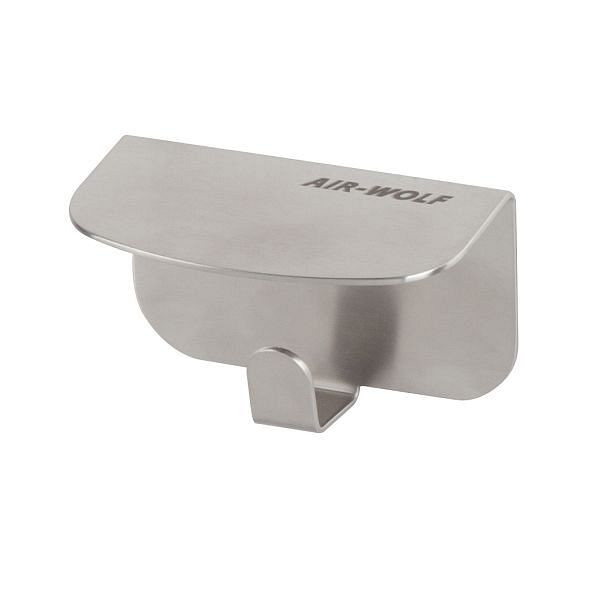 Air Wolf Hakenleiste mit 1 Haken, Serie Alpha, H x B x T: 61 x 100 x 52 mm, Edelstahl gebürstet, 60-161