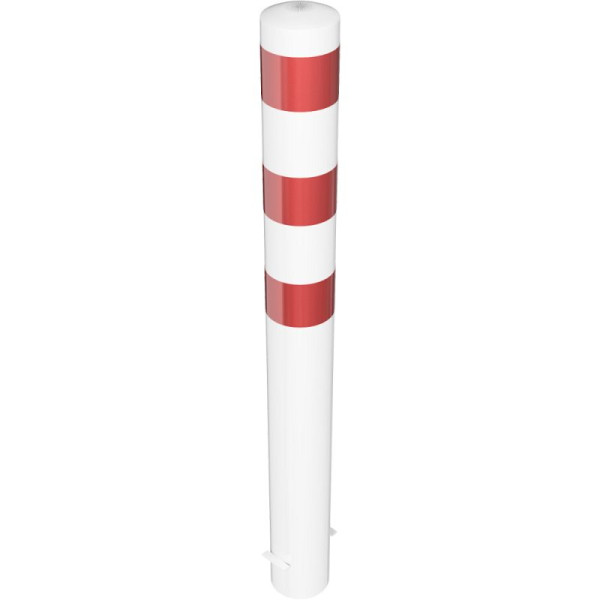 Stein HGS Stahlrohrpoller/Rammschutzpoller -Bollard-, 1500mm, zum Einbetonieren, keine Ösen, mit aufgeschweißter Stahlkappe, Wandstärke: 3,2 mm, 40151b