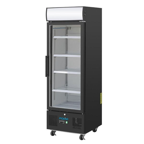 Polar G-Serie Standkühlschrank mit Display 218Ltr Schwarz, GH426