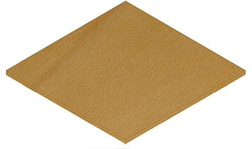 Bedrunka+Hirth Arbeitsplatten, für Eckverbindungen, 4-Eck, Buche-Multiplex, 750 x 750 x 25 mm, 07.25.90