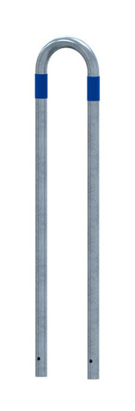 Schake Absperrbügel als Basis - Schutz, blau reflektierenden Streifen, Gesamthöhe: 1400mm, 4L48_70SBL