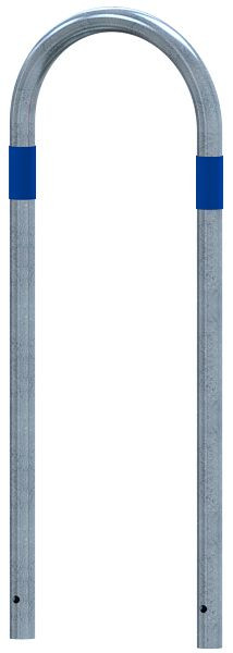 Schake Absperrbügel als Basis - Schutz, blau reflektierenden Streifen, Gesamthöhe: 1200mm, 4L48_046SBL