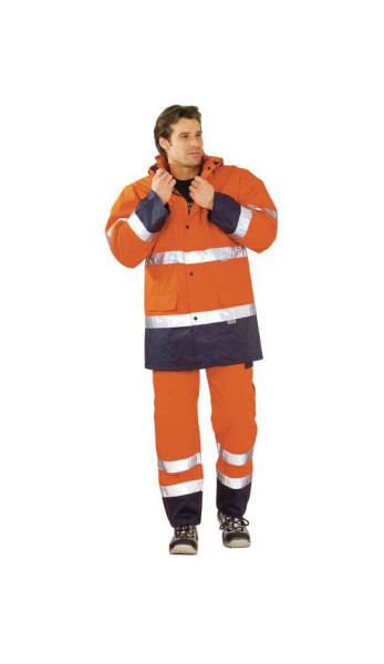 Planam Warnschutz Parka, orange/marine, Größe XL, 2056056