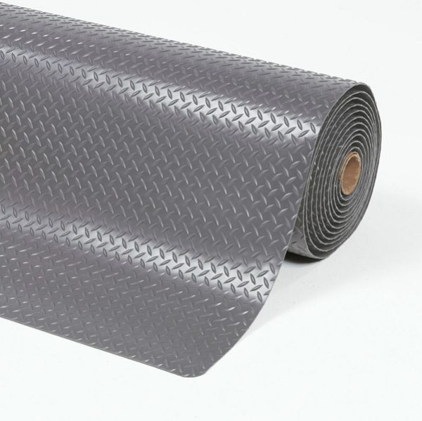 Notrax Cushion Trax Arbeitsplatzmatten Ergonomie Anti- Ermüdung 479, Grau, 122cm, Meterware, 479C0048GY