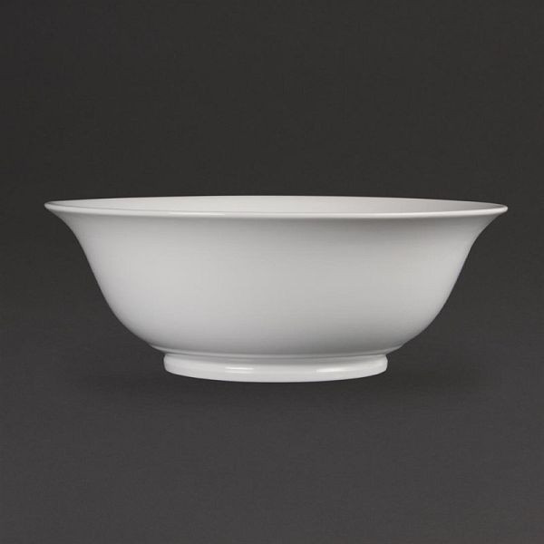 Olympia Whiteware Salatschüssel 33 cm Durchmesser, Porzellan, C464