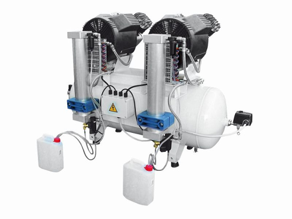 AEROTEC Tandem Kompressor Druckluft mit Trockner ölfrei Zahnarzt, 2013217-PS