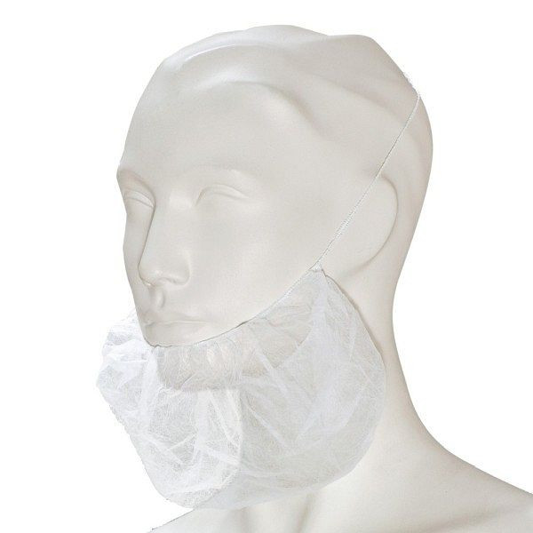WERO Bartmaske, weiß, VE: 100 Stück, 20260072, 4051642025100