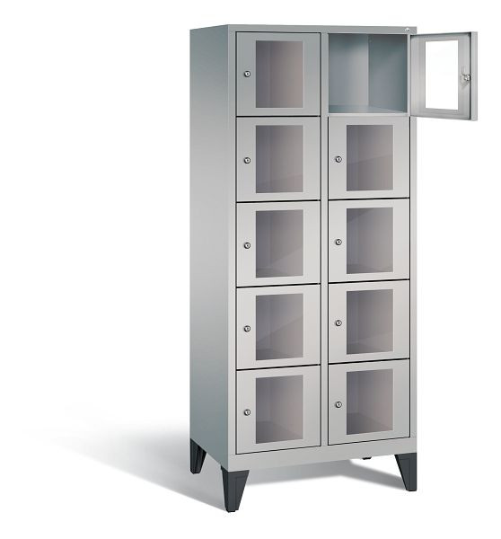 C+P Schließfachschrank Classic, H1850xB810xT500mm, Farbe: Weißaluminium, 8010A225 S10009