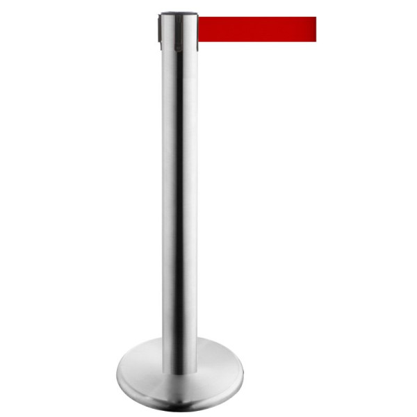 Stein HGS Personenleitsystem -P-Line Titan-, edelstahl, rot, mit Gurtendstück (Standard), 15692-0102