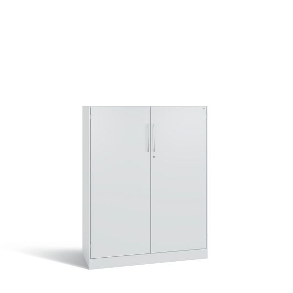 C+P Flügeltürenschrank Asisto, H1310xB1000xT435 mm, Grau/DBS Hellgrau, 141032-000 S10007