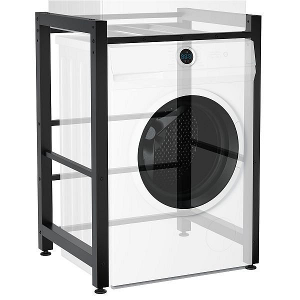 CLP Waschmaschinenregal Medina, schwarz, 321375, 4251756483098
