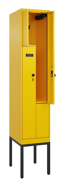 C+P Z-Spind Evolo PLUS, Gestell, 2 Fächer, 2120x400x500mm, 1023/1023, Drehriegel, 0490337-122 S10022