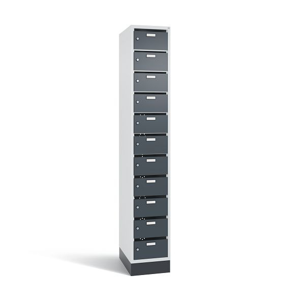 C+P Verteilerschrank 11 Fächer, H1950xB320xT490 mm, Grau/Anthrazit, 8170-111 S10071