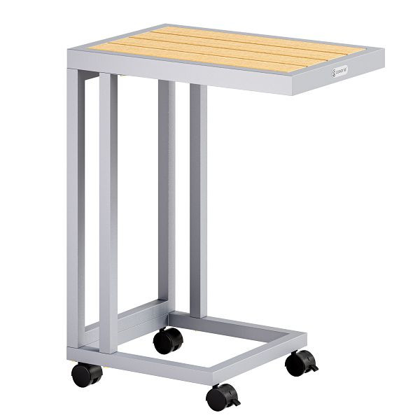 casaria Beistelltisch Natur WPC 65,5x50x40cm, 109681, 4251779131006