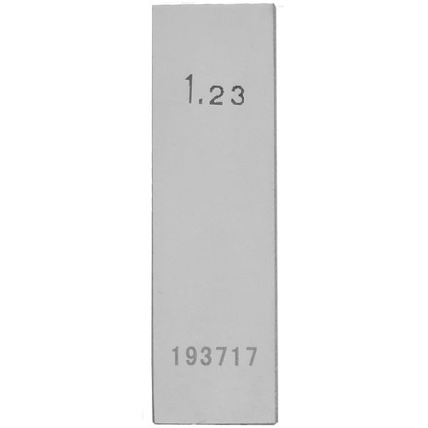 STEINLE Einzel Parallel Endmaß Stahl 1,23 mm, DIN EN ISO 3650 mit Toleranzklasse: 1, 42020035