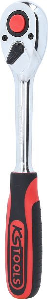 KS Tools 1/2" CHROMEplus Umschaltknarre, 72 Zahn, Kunststoffgriff, 915.1290