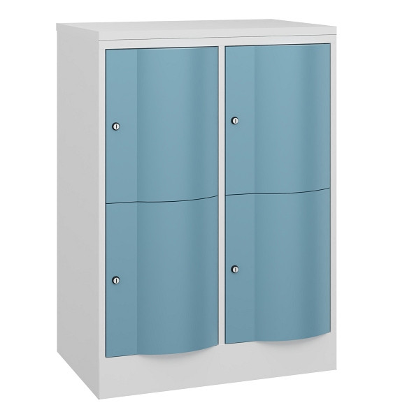 C+P Schließfachschrank Resisto, H1077xB772xT540mm, 9016/0010, 8472-272 S10149