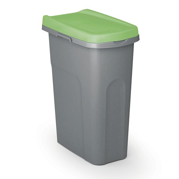 casaria Mülleimer Grau/Grün Kunststoff 25L, 109903, 4251779134823