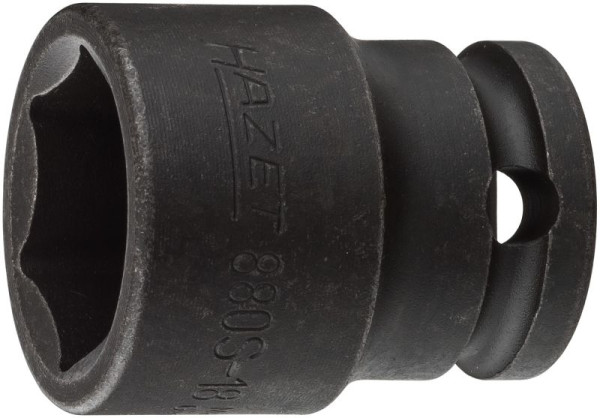 Hazet Schlag-, Maschinenschrauber Steckschlüsseleinsatz, Sechskant, Vierkant hohl 10 mm, Außen-Sechskant-Tractionsprofil, 18 mm, 880S-18