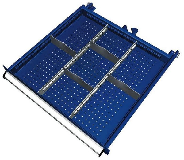 KLW Einteilungsmaterialsatz für Schubladen Fachhöhe 75 mm in SEA - Schrank, Schrankgröße 572 x 605 mm B x T, B05, SEA-B05-042