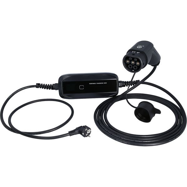 KS Tools Mobile Ladestation, Schuko / Typ 2, LCd, 3,7 kw, 230 v, 10/16 a, 5 Meter, 117.7610