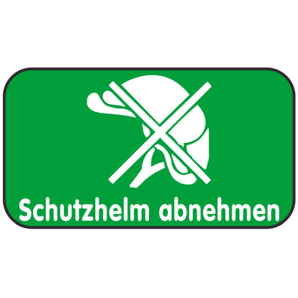 Stein HGS Spielplatzschild, Schutzhelm abnehmen, 420 x 231 mm, 14848