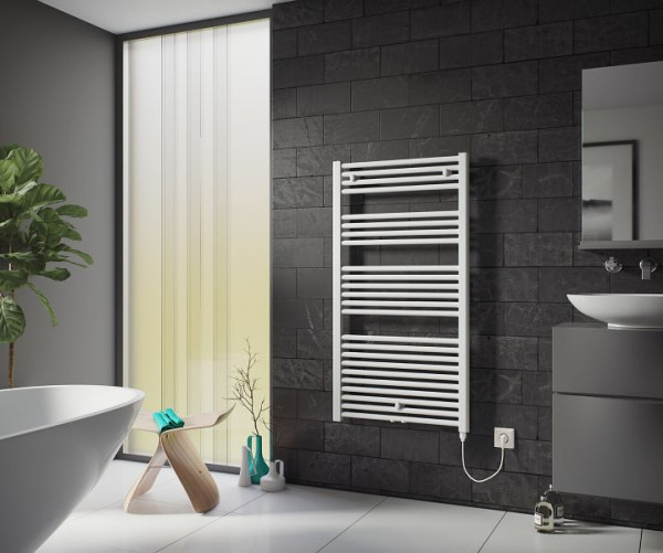 Ximax Elektrischer Handtuchwärmer Alpha 1750 mm x 600 mm 900 Watt Typ 1 Weiß RAL 9003, 11609