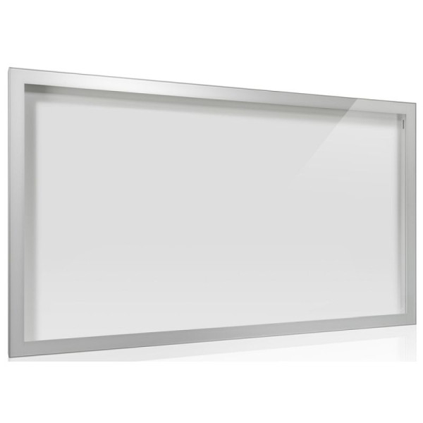 Stein HGS Schaukasten -Infomedia CL- mit Sicherheitsschloss, Scriptblech, weiß, silber eloxiert, 90mm/70mm, Passepartout in RAL-Farbe nach Wahl lackiert, Maße (B x H): 2150 x 1240 mm, 21140-01012