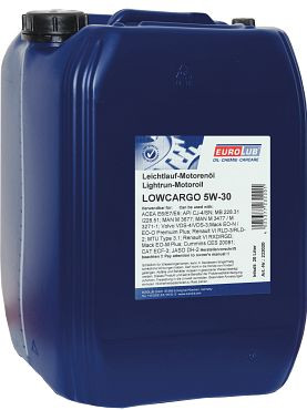 Eurolub LOWCARGO SAE 5W-30 Motoröl, VE: 20 L, 232020