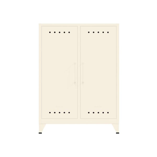 Bisley Fern Sideboard, inkl. 2 fester Fachböden, 625 reinweiß, FERMID625