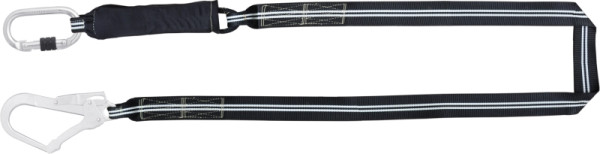 Kratos Flammbeständiges FIRE FREE Verbindungsmittel mit Falldämpfer 1 m mit Karabiner FA 5010117 und FA 5020755, FA3030510